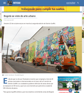 Bogotá se viste de arte urbano - Kien y Ke