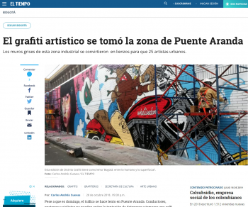 El grafiti artístico se tomó la zona de Puente Aranda