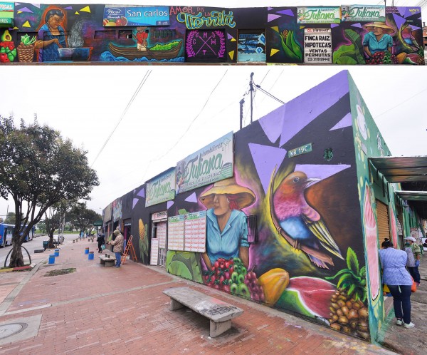 Color a la plaza de Machete y Boshingtown